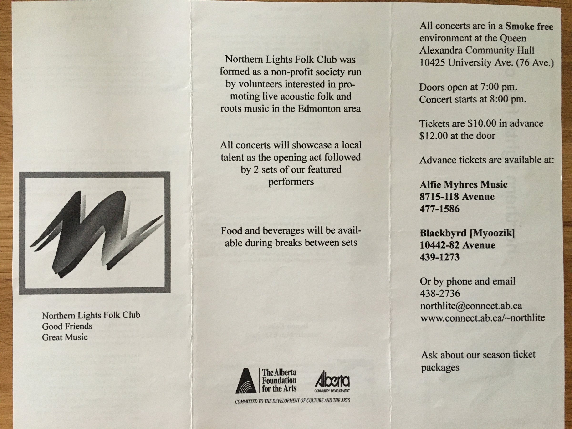 Start of 2000 Brochure - Page 1